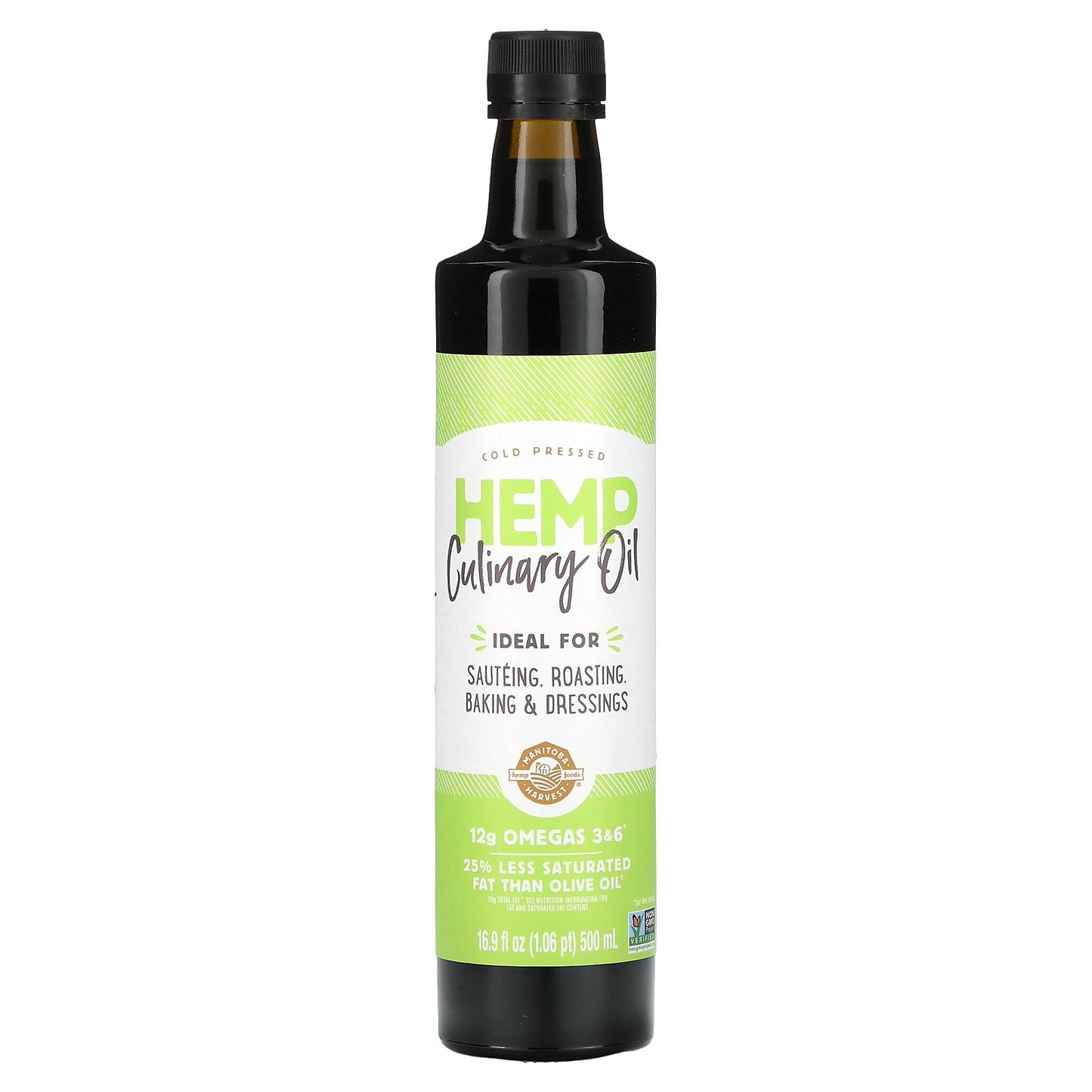 Manitoba Harvest, Hemp Culinary Oil, Cold Pressed, 16.9 fl oz (500 ml)