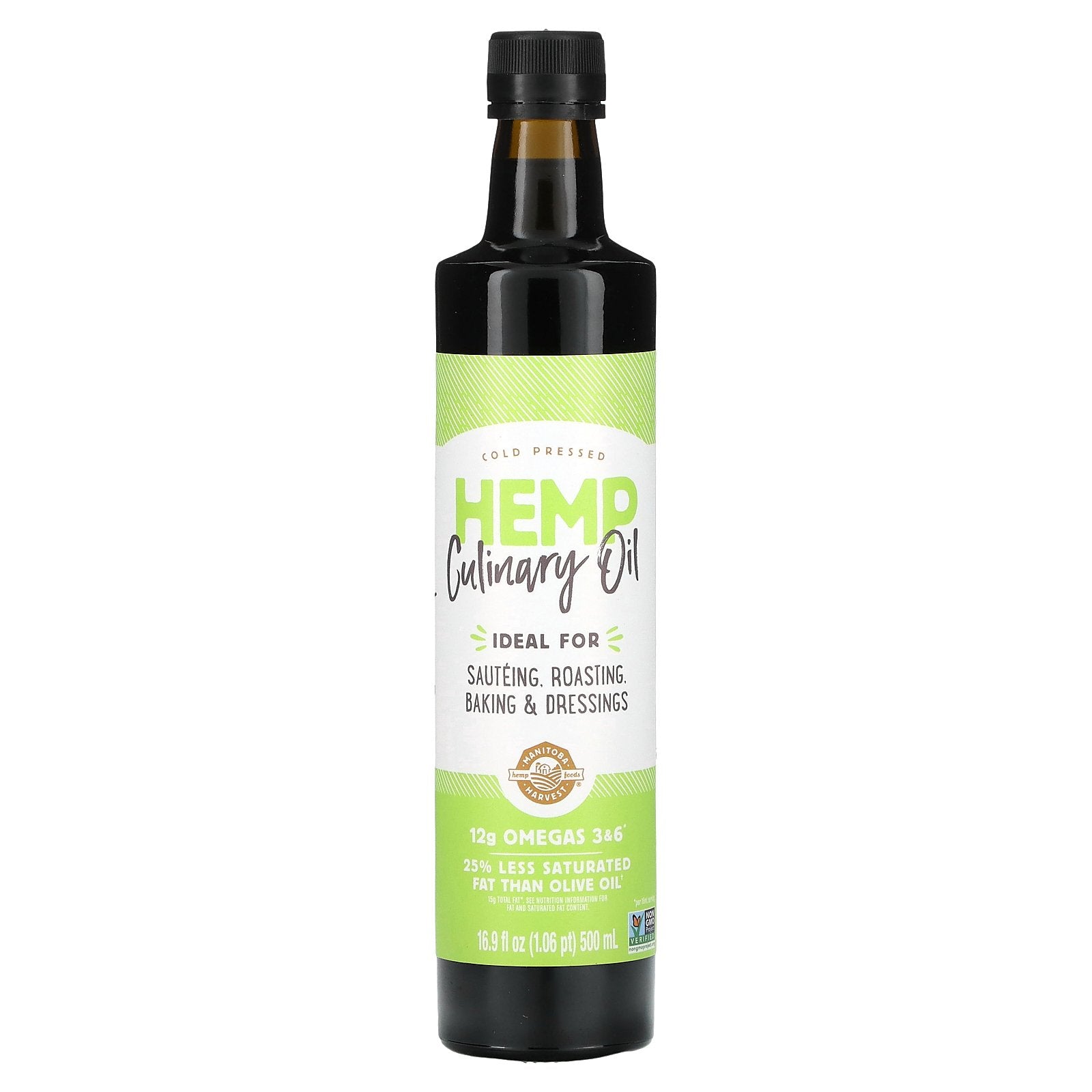 Manitoba Harvest, Hemp Culinary Oil, Cold Pressed, 16.9 fl oz (500 ml)