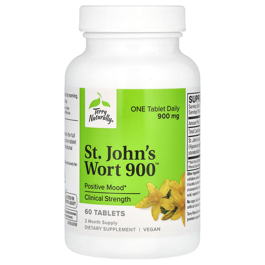 Terry Naturally, St. John's Wort 900, 900 mg, 60 Tablets