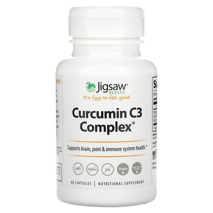 Jigsaw Health, Curcumin C3 Complex, 60 Capsules (500 mg per Capsule)