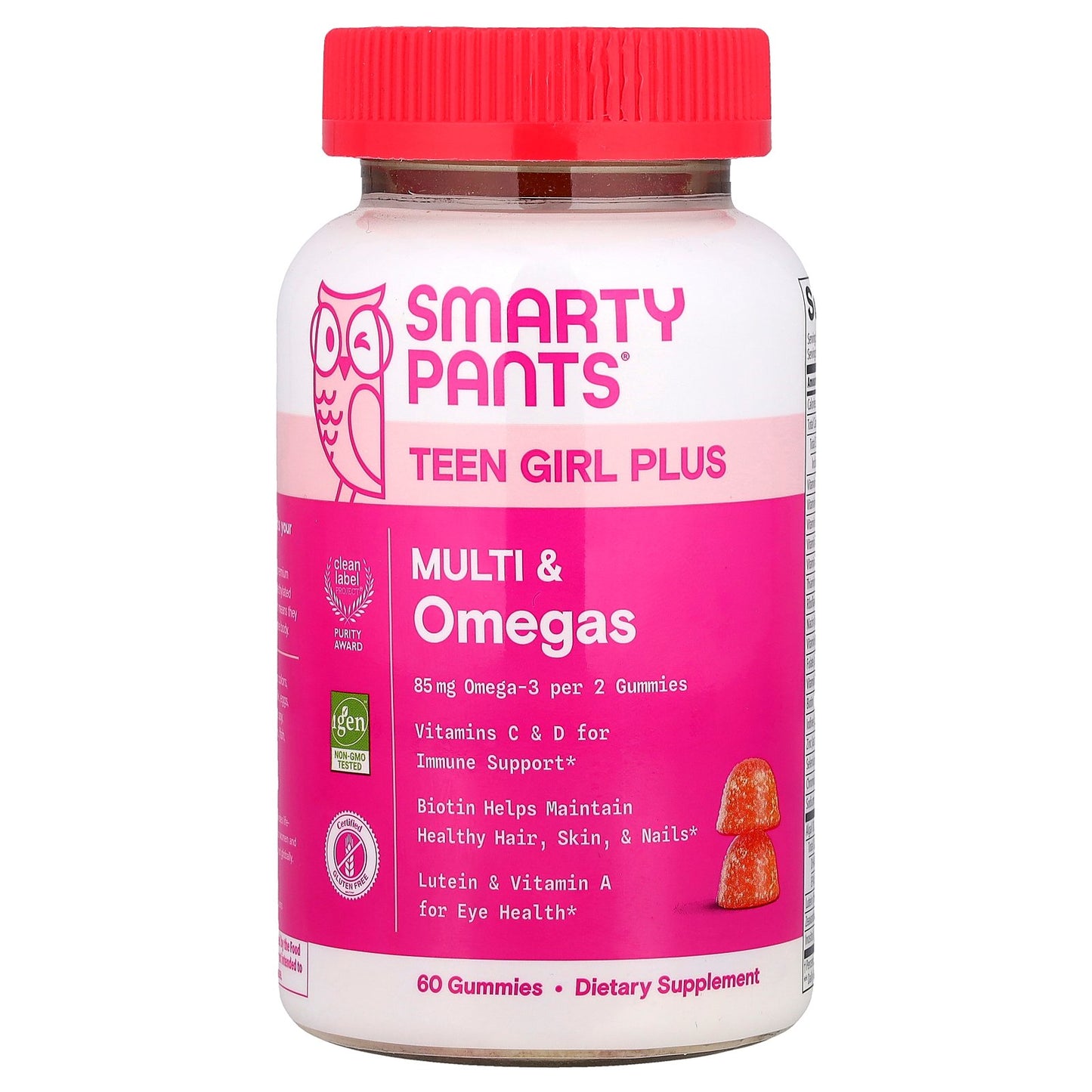 SmartyPants, Teen Girl Plus Multi & Omegas. Mango Orange, 60 Gummies