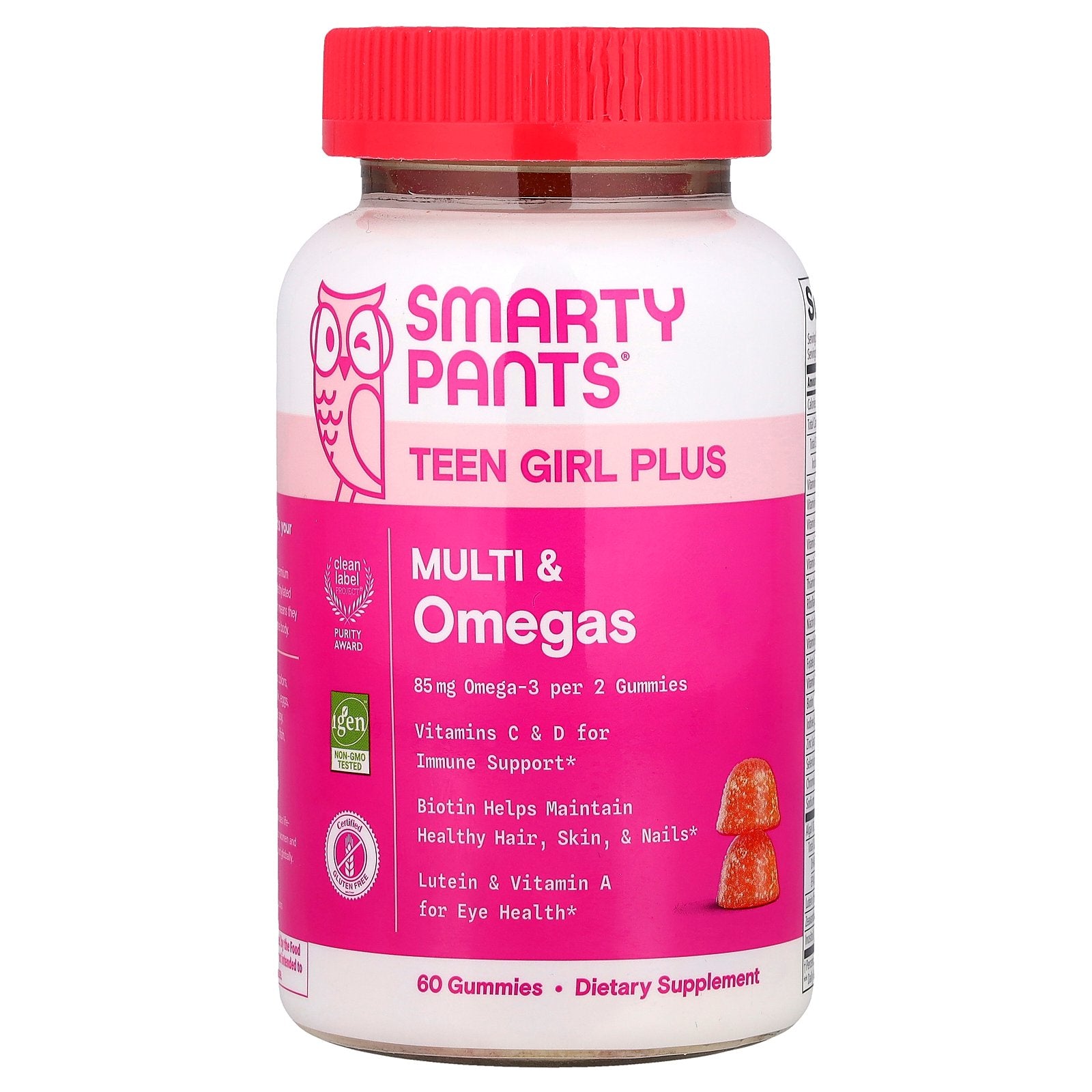 SmartyPants, Teen Girl Plus Multi & Omegas. Mango Orange, 60 Gummies