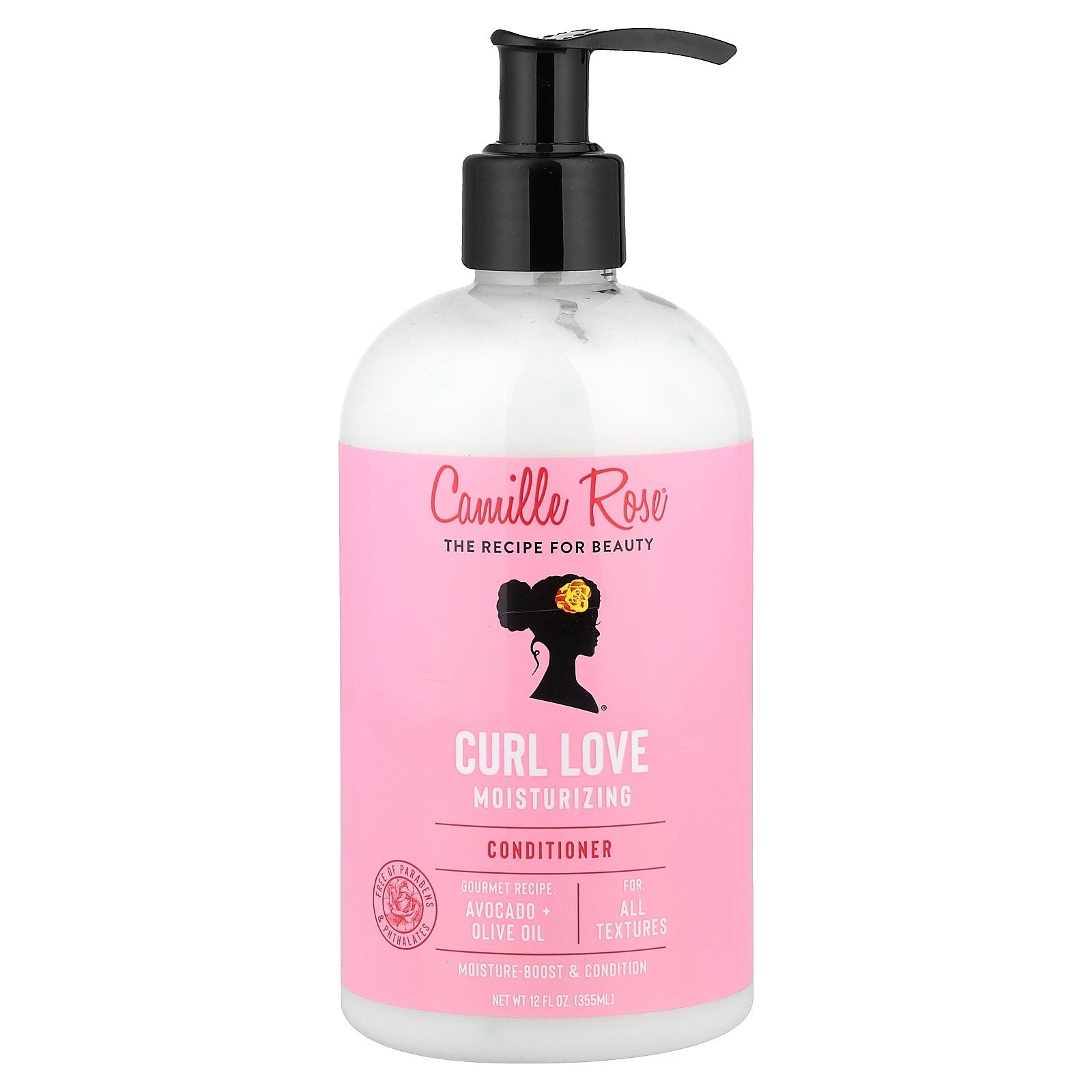 Camille Rose, Curl Love Moisturizing, Conditioner, For All Textures, 12 fl oz (355 ml)