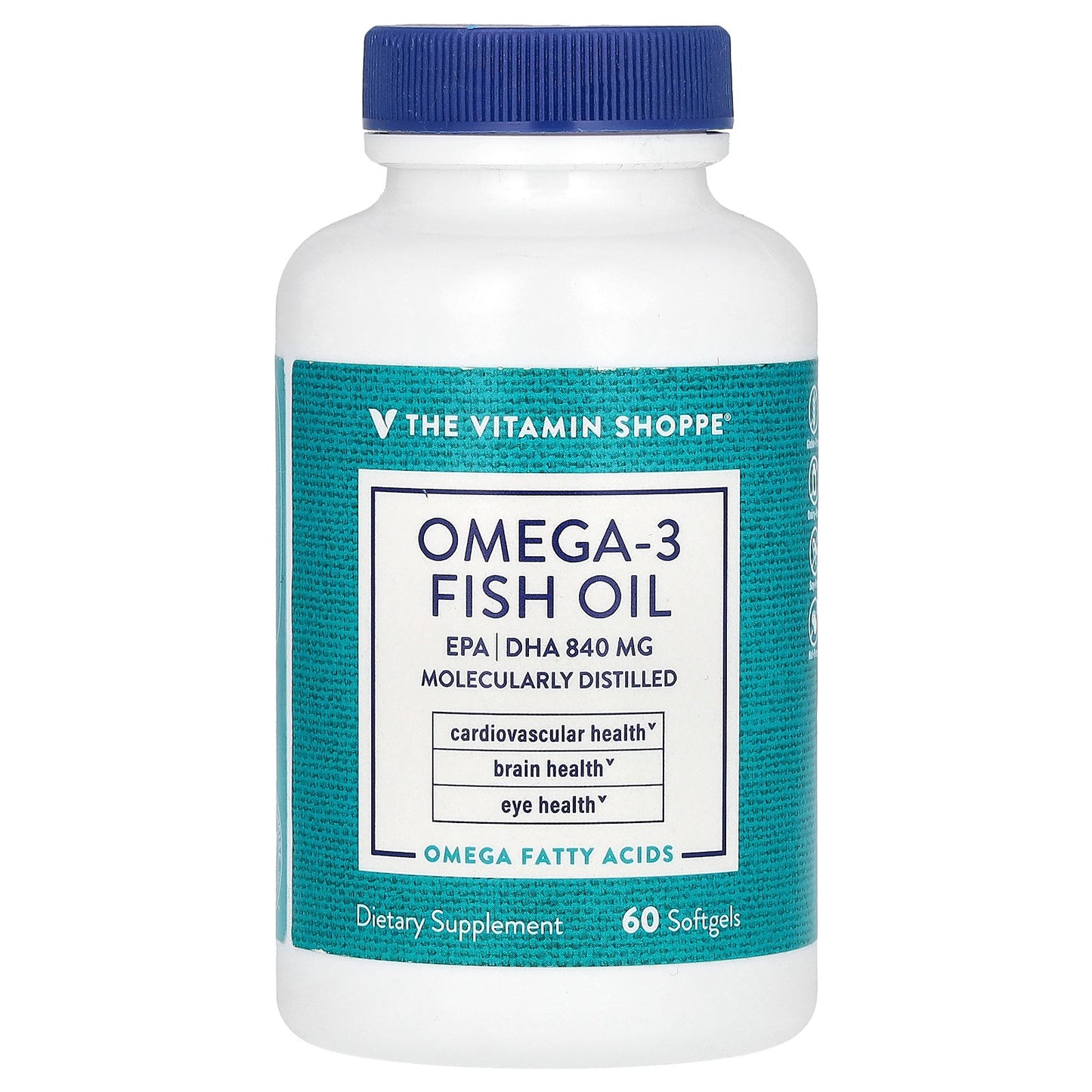 The Vitamin Shoppe, Omega-3 Fish Oil, 60 Softgels