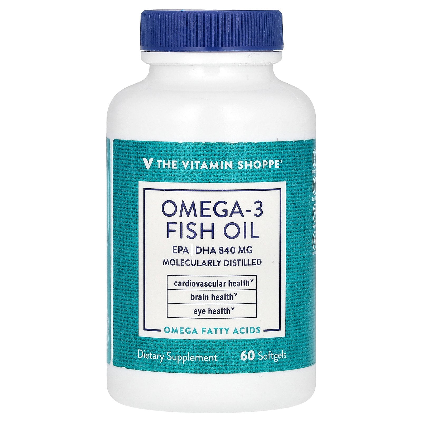 The Vitamin Shoppe, Omega-3 Fish Oil, 60 Softgels