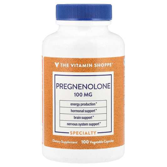 The Vitamin Shoppe, Pregnenolone, 100 mg, 100 Vegetable Capsule