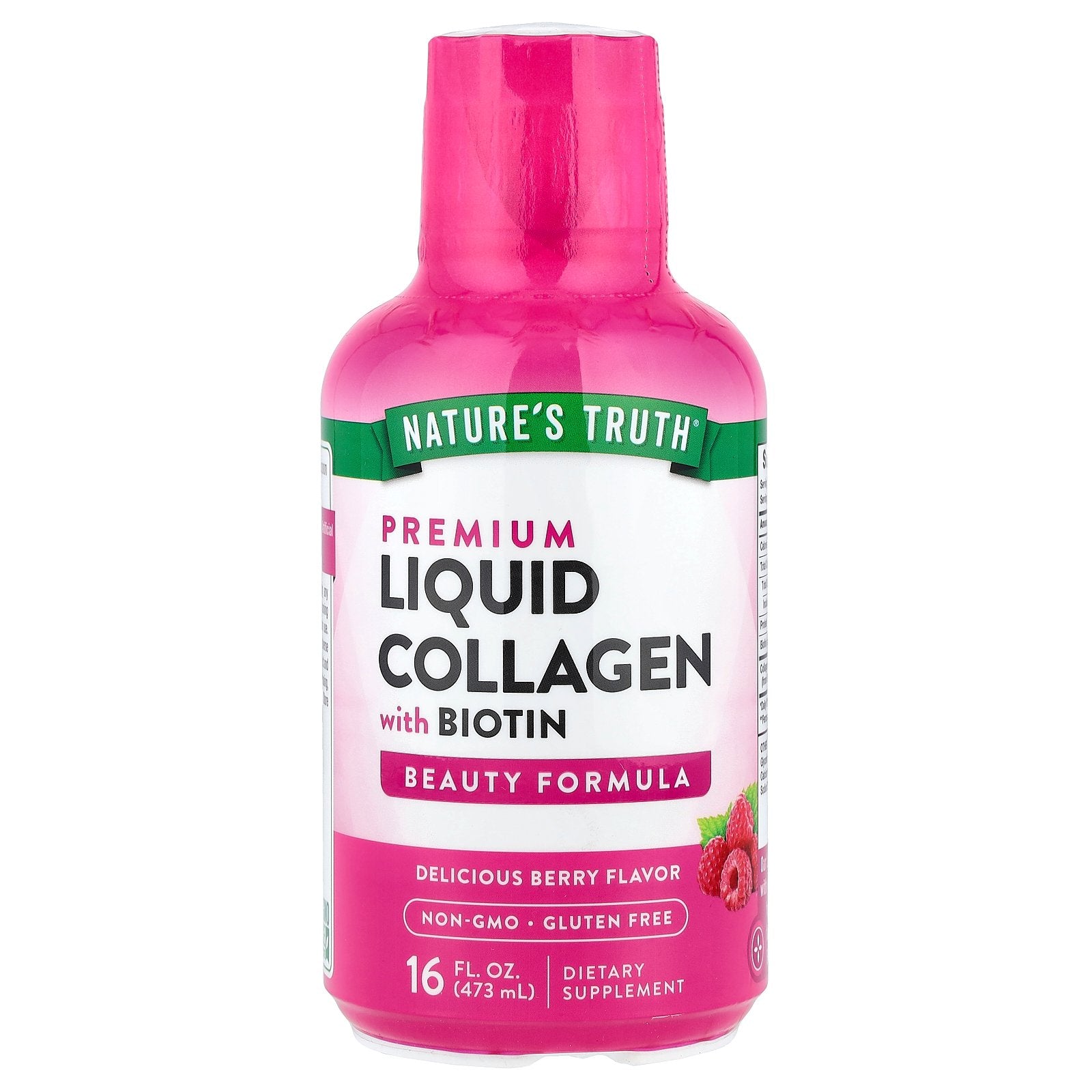 Nature's Truth, Premium Liquid Collagen With Biotin, Delicious Berry, 16 fl oz (473 ml)