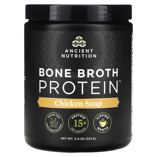 Ancient Nutrition, Bone Broth Protein, Chicken Soup, 11.4 oz (323 g)