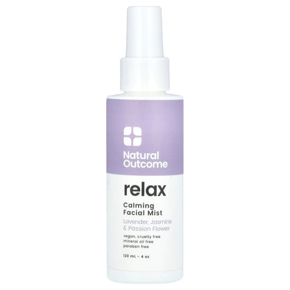 Natural Outcome, Relax, Calming Facial Mist, 4 oz (120 ml)