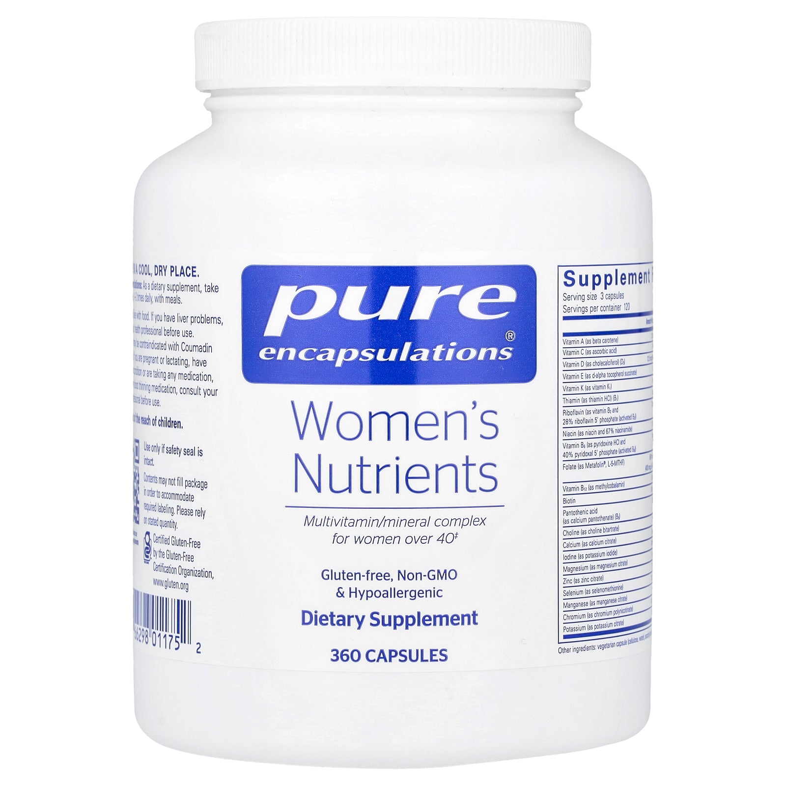 Pure Encapsulations, Women's Nutrients, 360 Capsules