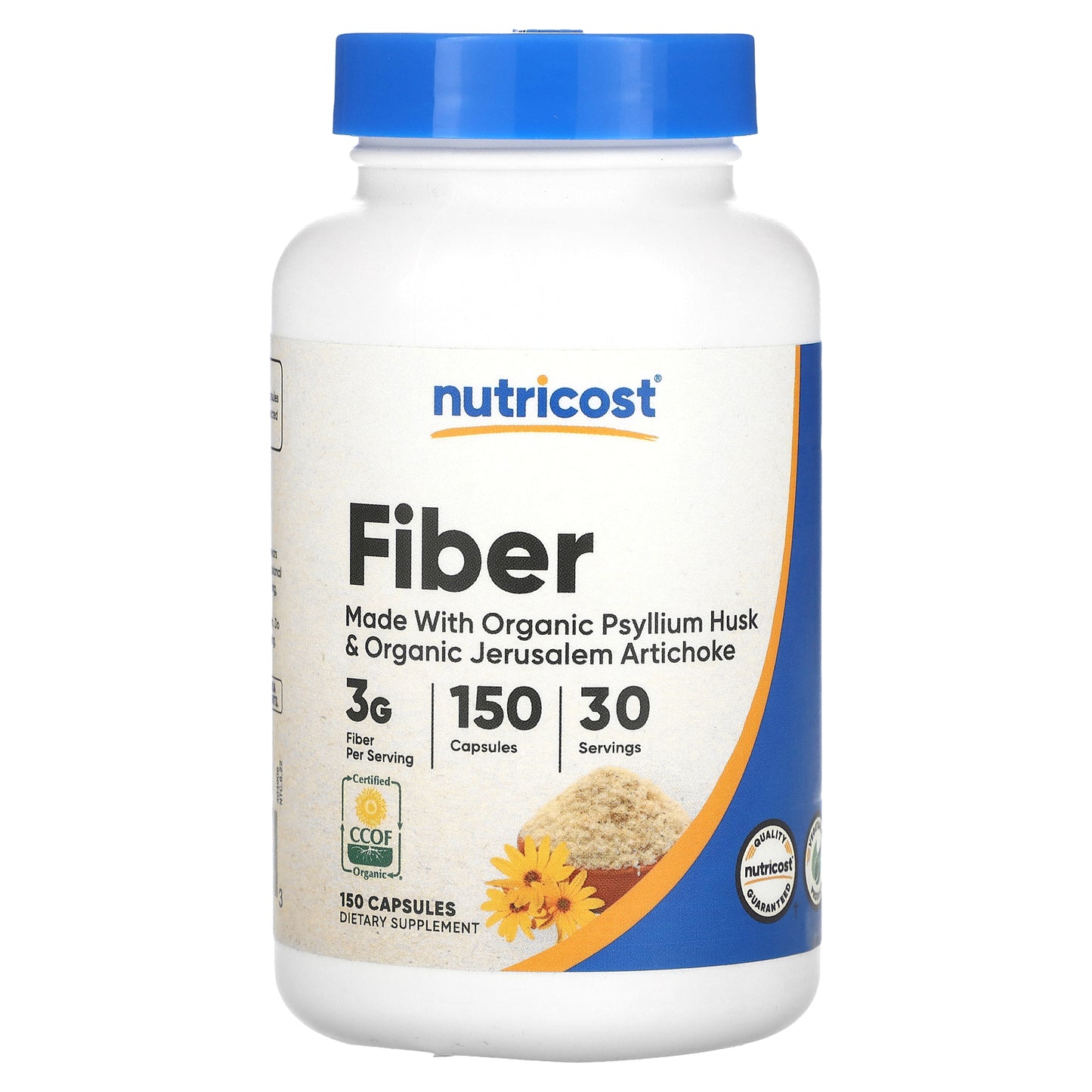 Nutricost, Fiber, 150 Capsules