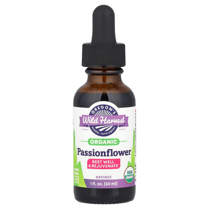 Oregon's Wild Harvest, Organic Passionflower Extract, 1 fl oz (30 ml)