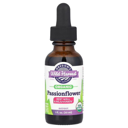 Oregon's Wild Harvest, Organic Passionflower Extract, 1 fl oz (30 ml)