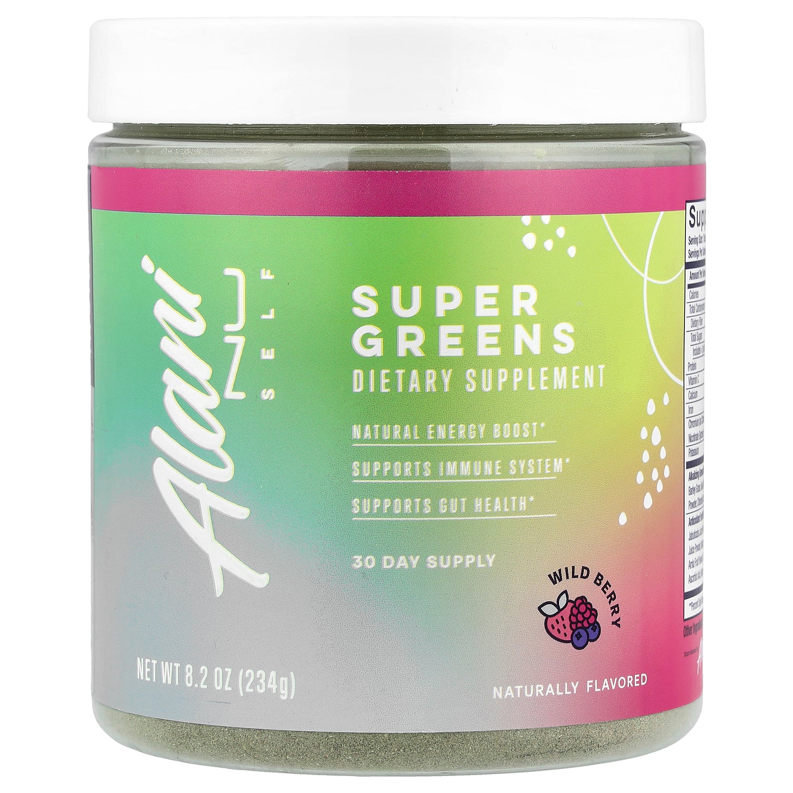 Alani Nu, Self, Super Greens, Wild Berry, 8.2 oz (234 g)