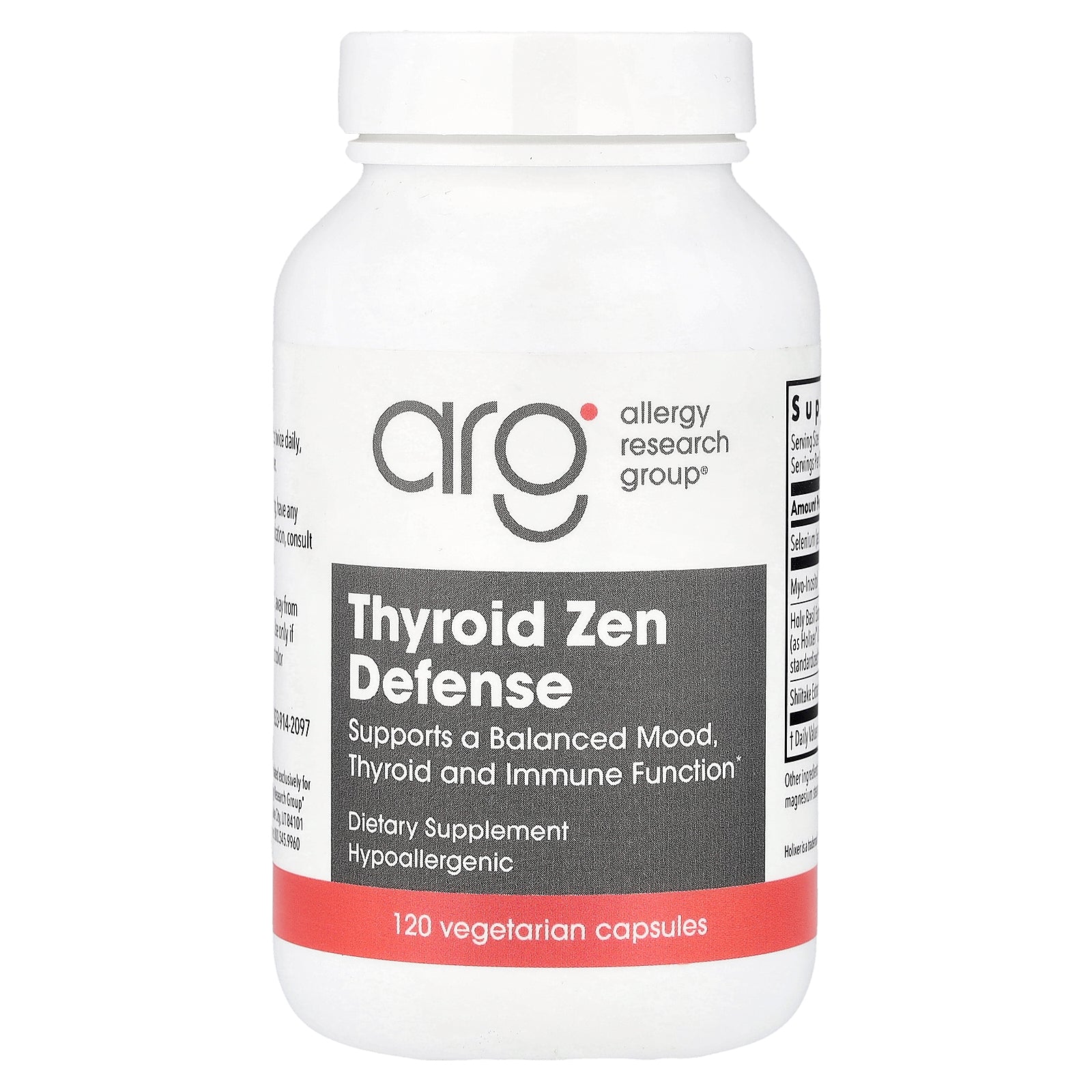 Allergy Research Group, Thyroid Zen Defense, 90 Vegetarian Capsules