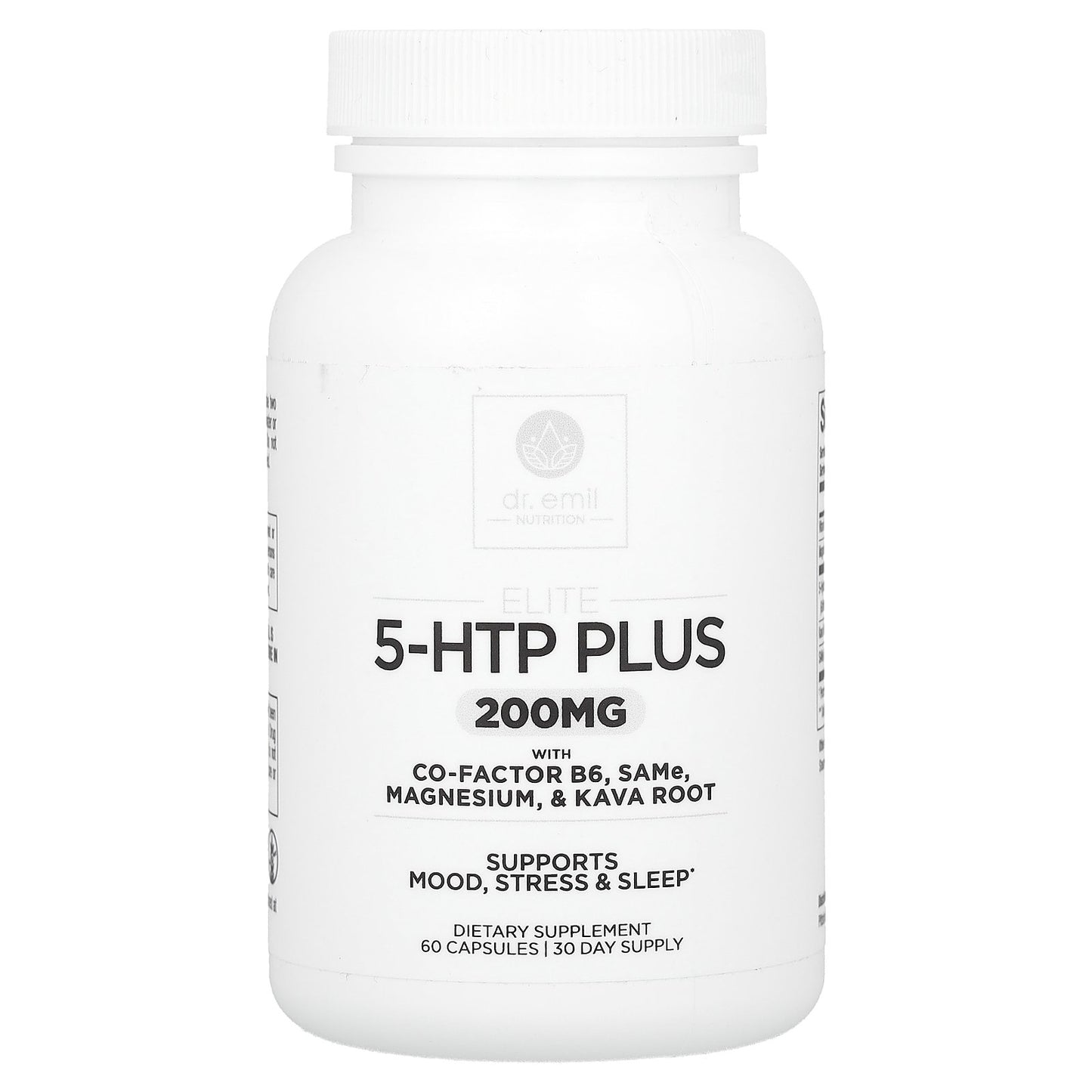 Dr. Emil Nutrition, Elite, 5-HTP Plus with Co-Factor B6, SAMe, Magnesium, & Kava Root, 60 Capsules