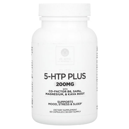 Dr. Emil Nutrition, Elite, 5-HTP Plus with Co-Factor B6, SAMe, Magnesium, & Kava Root, 60 Capsules