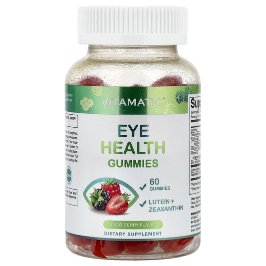 Vitamatic, Eye Health Gummies, Mixed Berry, 60 Gummies