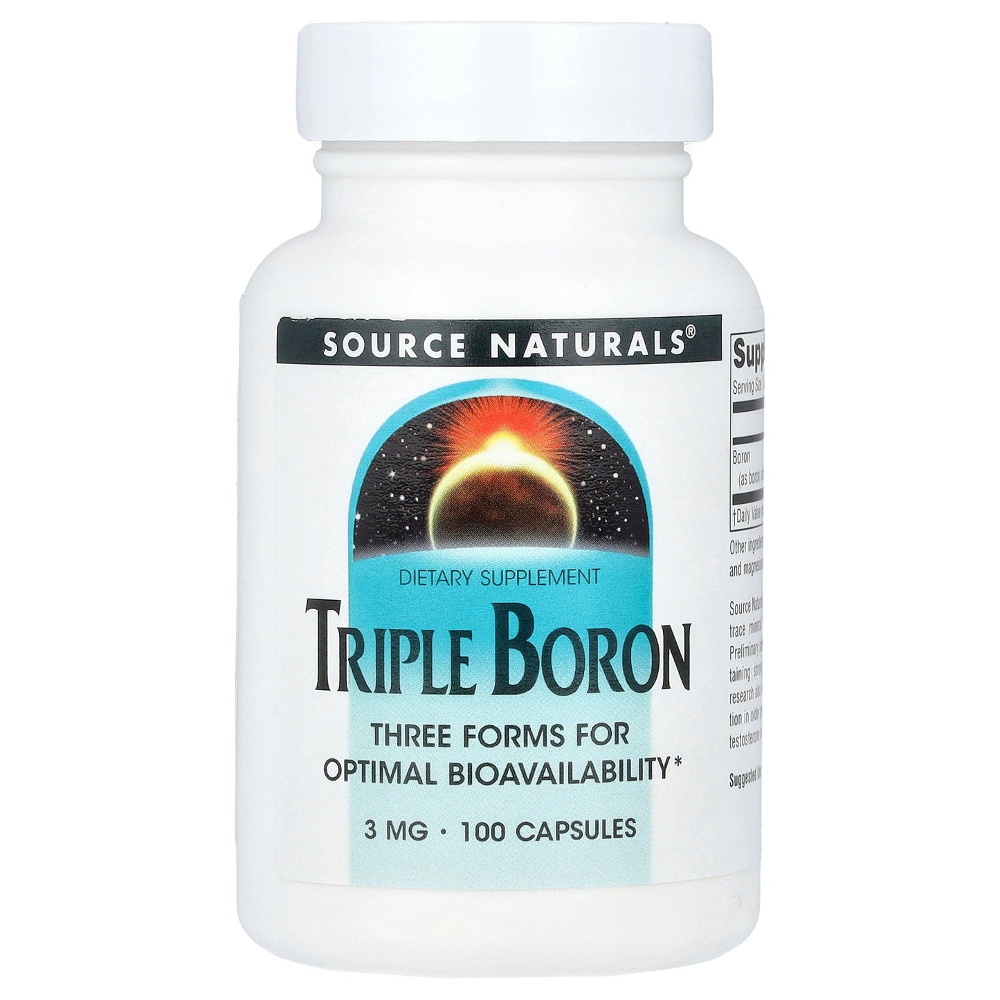 Source Naturals, Triple Boron , 3 mg, 100 Capsules