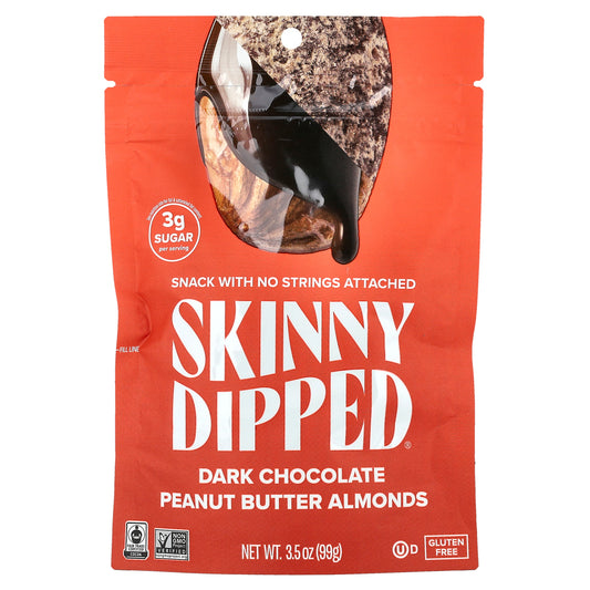SkinnyDipped, Dark Chocolate Peanut Butter Almonds, 3.5 oz (99 g)