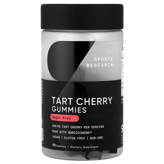 Sports Research, Tart Cherry Gummies, Sugar-Free, 60 Gummies (300 mg per Gummy)