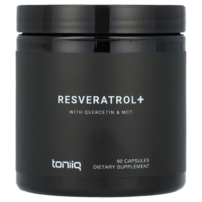 Toniiq, Resveratrol+, With Quercetin & MCT, 90 Capsules