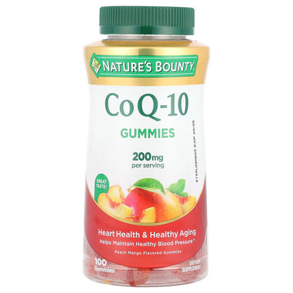 Nature's Bounty, CoQ-10 Gummies, Peach Mango, 100 Gummies (100 mg per Gummy)