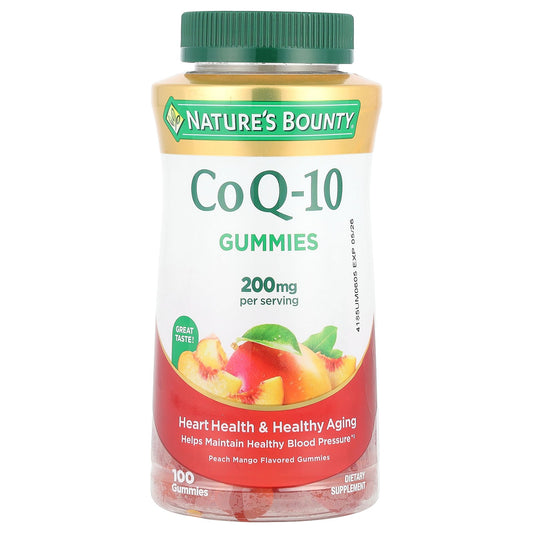 Nature's Bounty, CoQ-10 Gummies, Peach Mango, 100 Gummies (100 mg per Gummy)