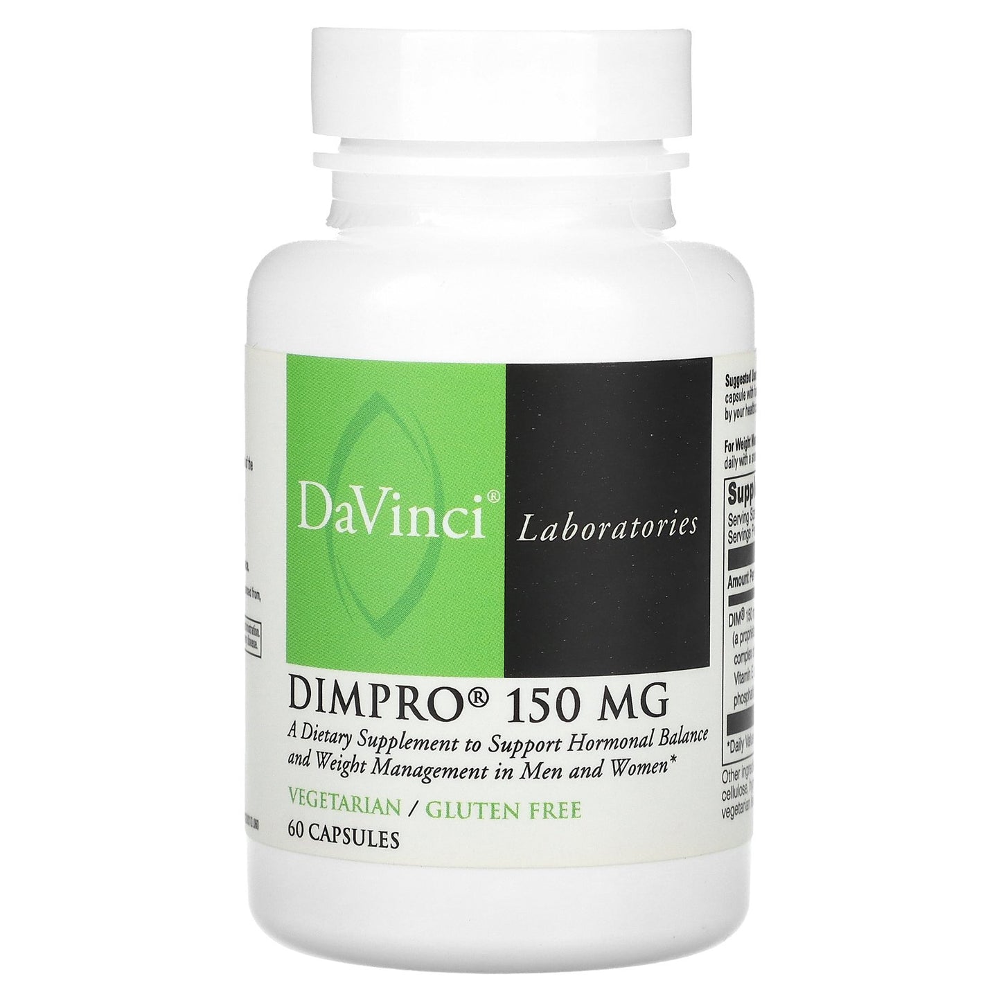 DaVinci Laboratories, DIMPRO, 150 mg, 60 Capsules