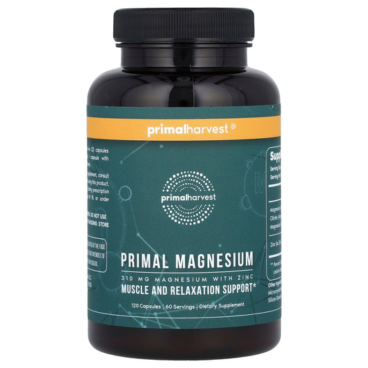 Primal Harvest, Primal Magnesium, 310 mg , 120 Capsules (155 mg per Capsule)