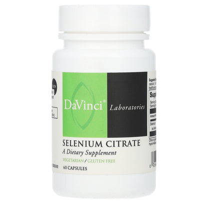 DaVinci Laboratories, Selenium Citrate, 200 mcg , 60 Capsules