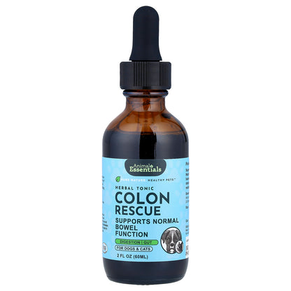 Animal Essentials, Herbal Tonic, Colon Rescue, For Dogs & Cats, 2 fl oz (60 ml)