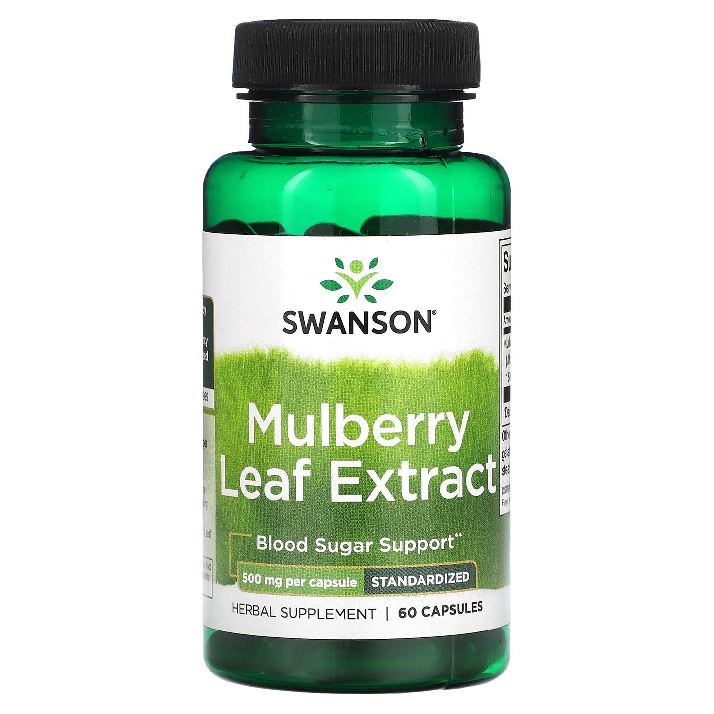 Swanson, Mulberry Leaf Extract, 500 mg, 60 Capsules