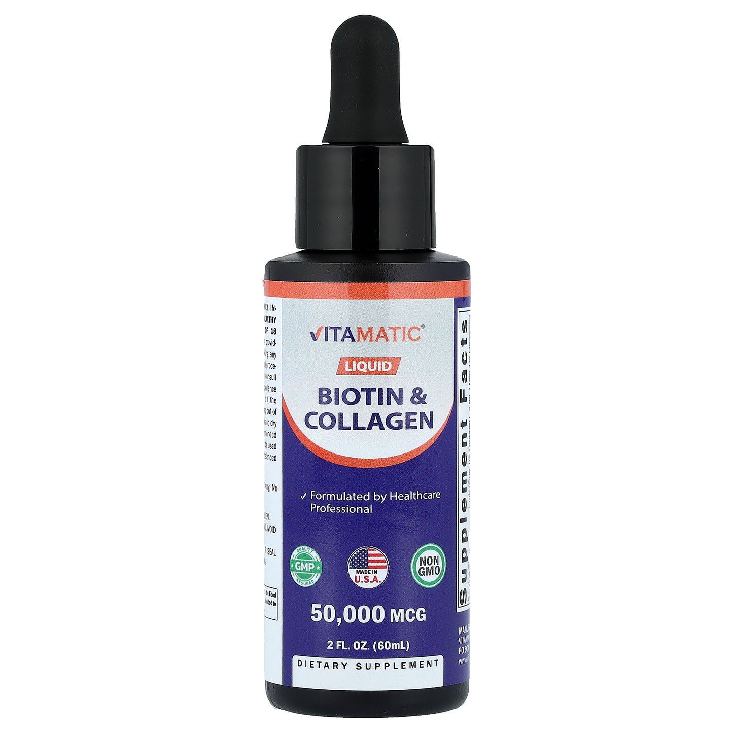 Vitamatic, Liquid Biotin & Collagen, 2 fl oz (60 ml)