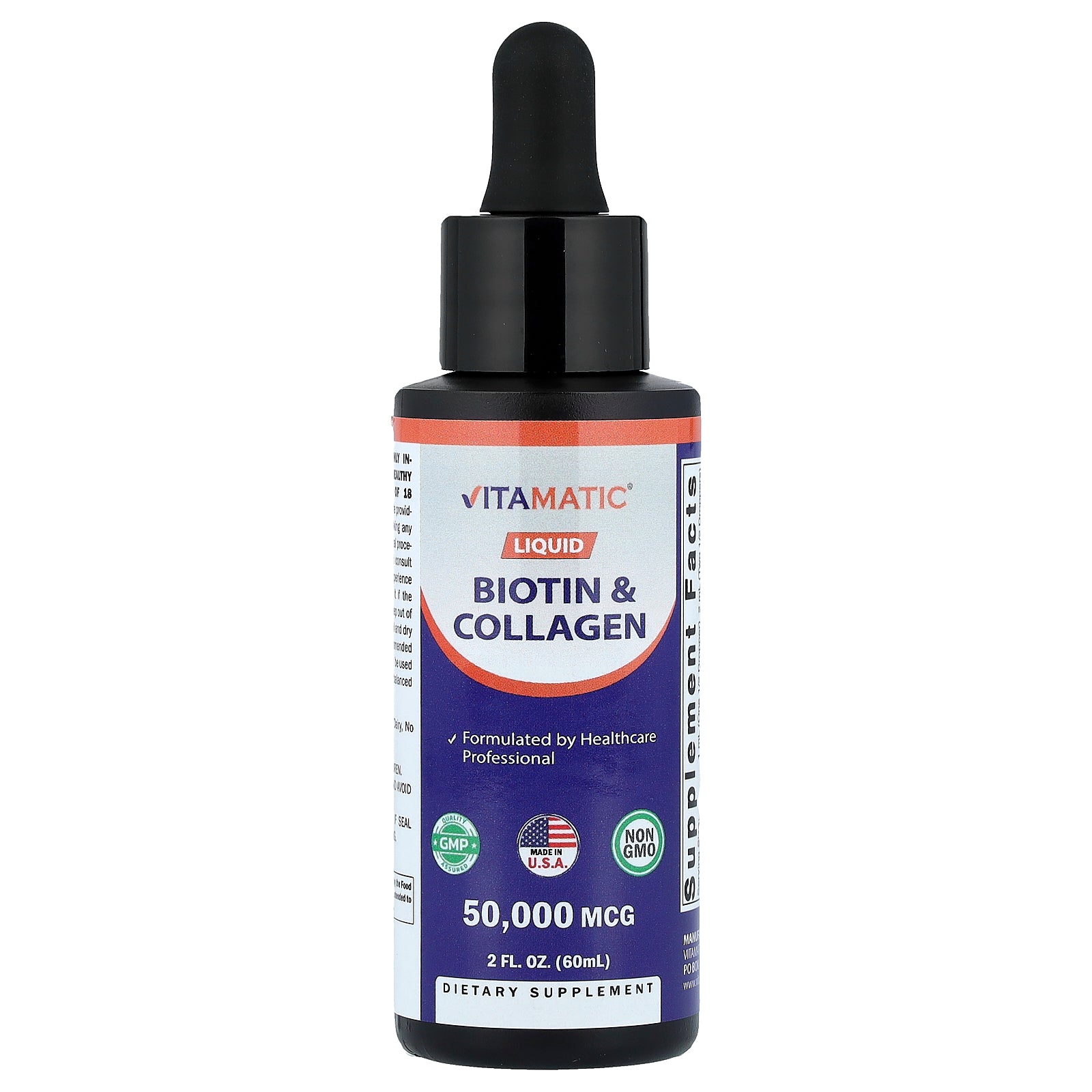 Vitamatic, Liquid Biotin & Collagen, 2 fl oz (60 ml)