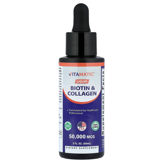 Vitamatic, Liquid Biotin & Collagen, 2 fl oz (60 ml)