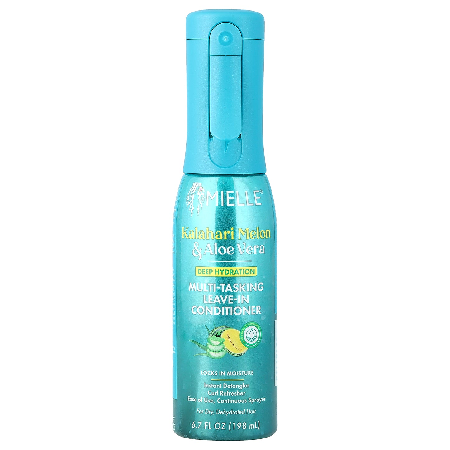 Mielle, Deep Hydration Multi-Tasking Leave-In Conditioner, For Dry, Dehydrated Hair, Kalahari Melon & Aloe Vera, 6.7 fl oz (198 ml)