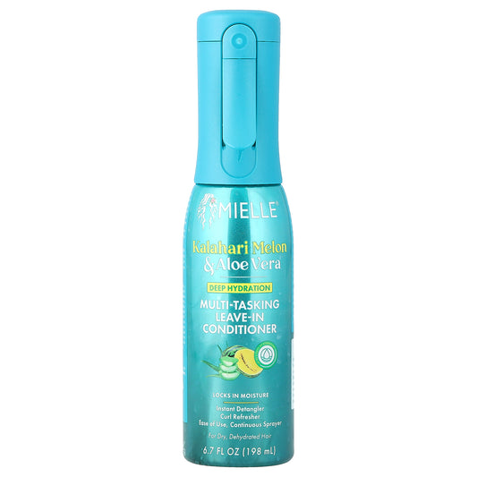 Mielle, Deep Hydration Multi-Tasking Leave-In Conditioner, For Dry, Dehydrated Hair, Kalahari Melon & Aloe Vera, 6.7 fl oz (198 ml)