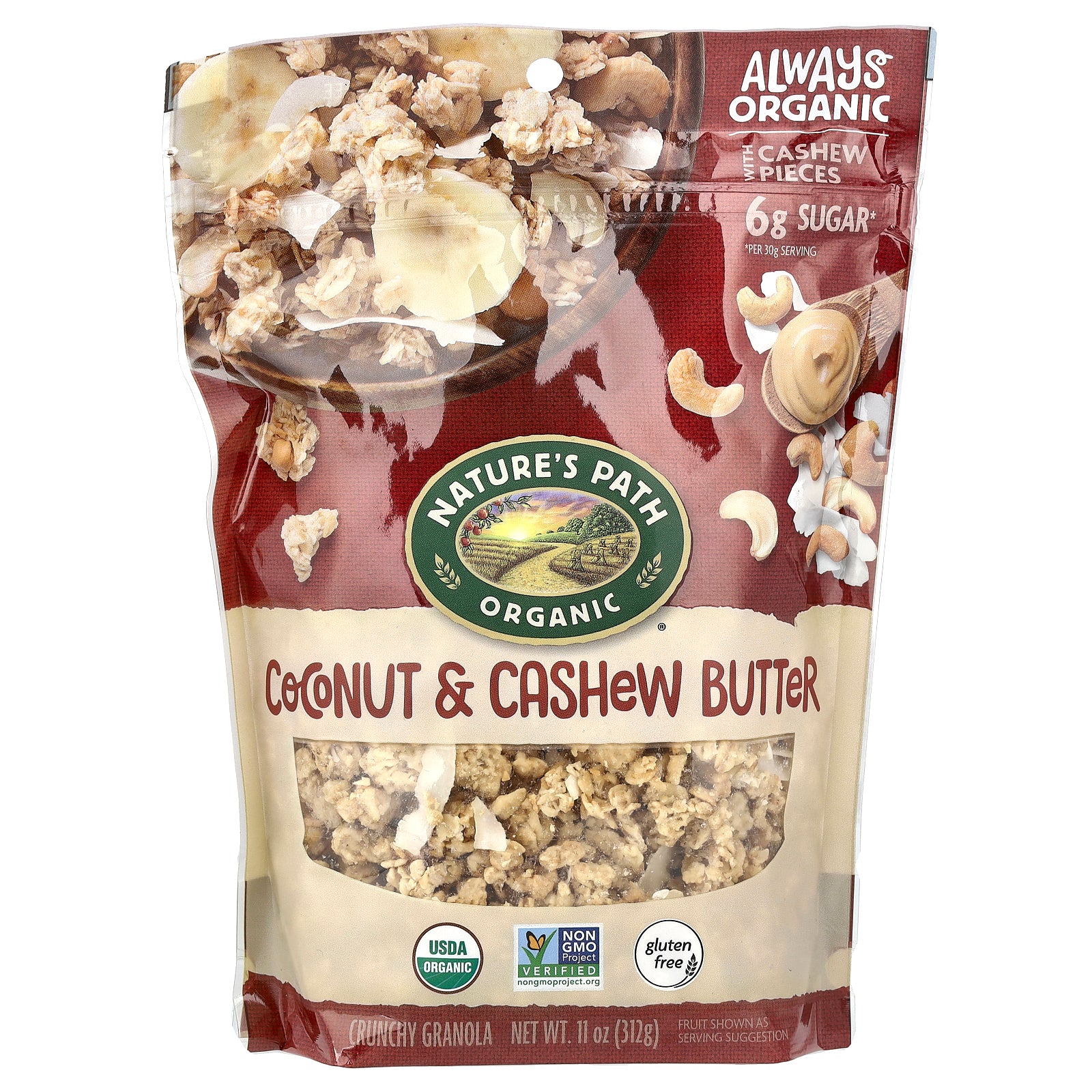 Nature's Path, Crunchy Granola, Coconut & Cashew Butter, 11 oz (312 g)