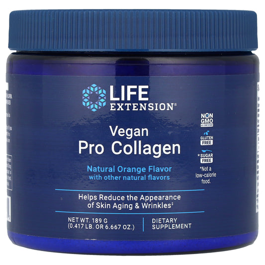 Life Extension, Vegan Pro Collagen, Natural Orange , 0.417 lb (189 g)