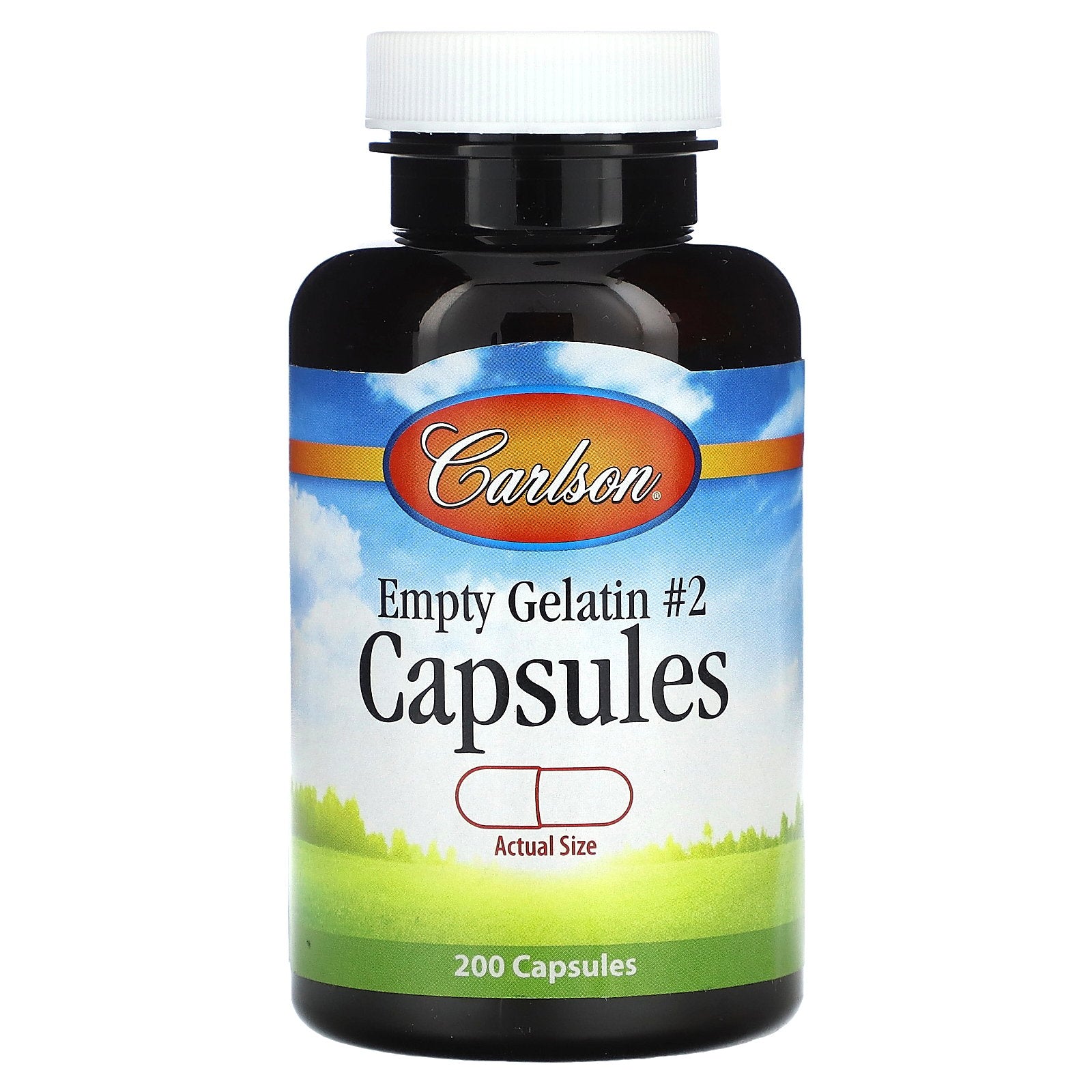 Carlson, Empty Gelatin Capsules #2 , 200 Capsules