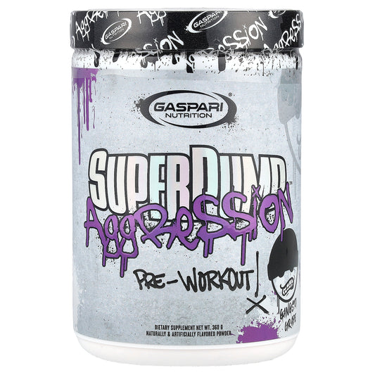 Gaspari Nutrition, SuperPump Aggression™, Pre-Workout, Gangsta Grape, 360 g