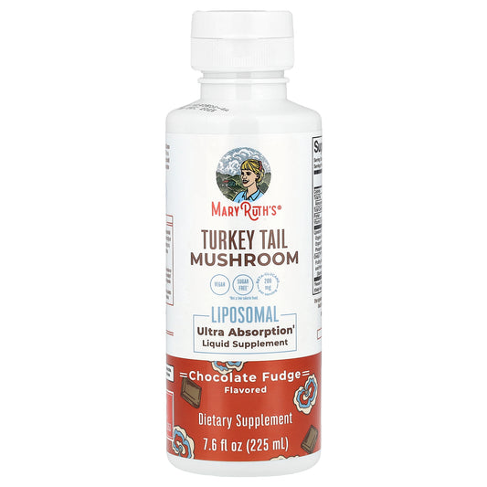 MaryRuth's, Turkey Tail Mushroom Liposomal, Chocolate Fudge, 7.6 fl oz (225 ml)