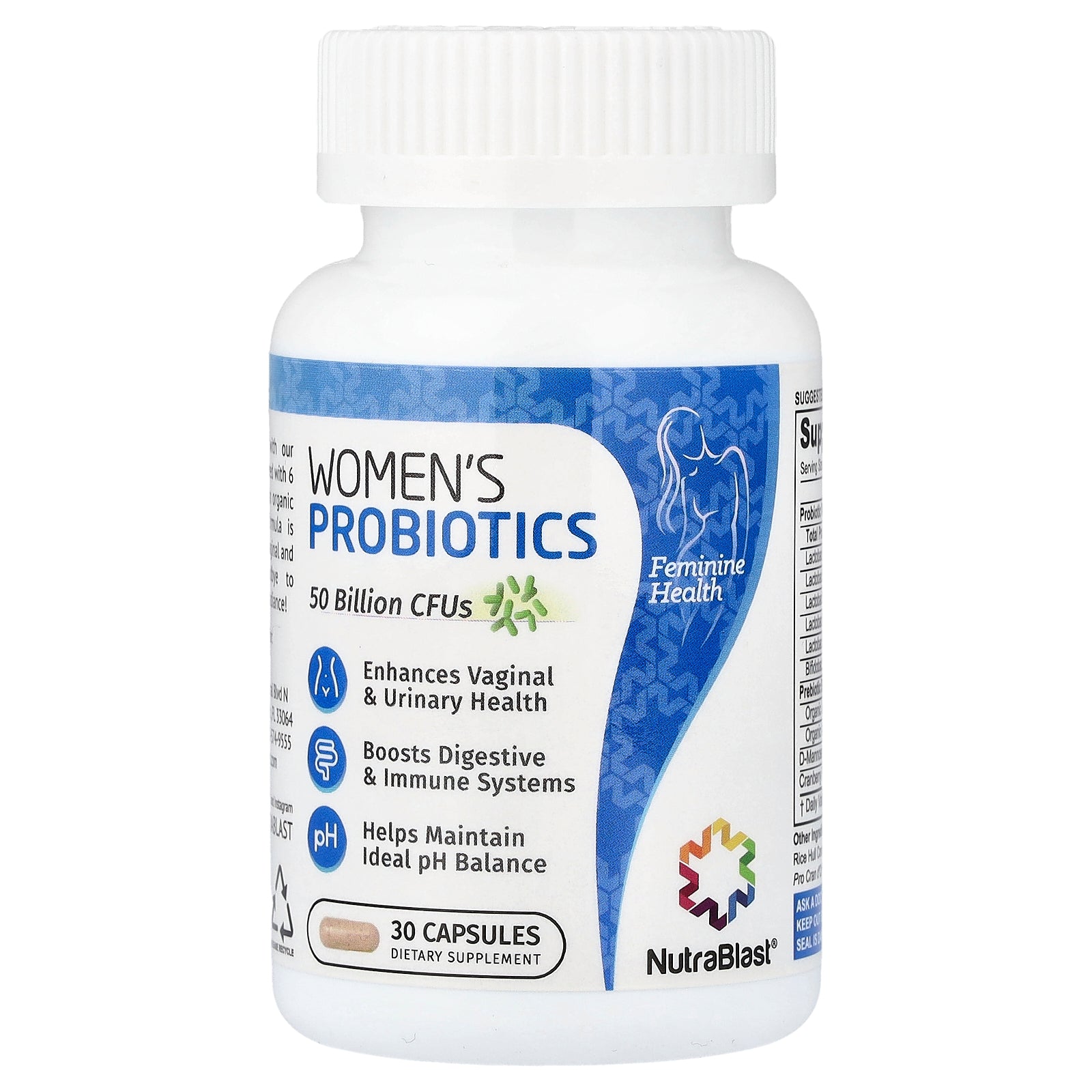 NutraBlast, Women's Probiotics, 30 Capsules