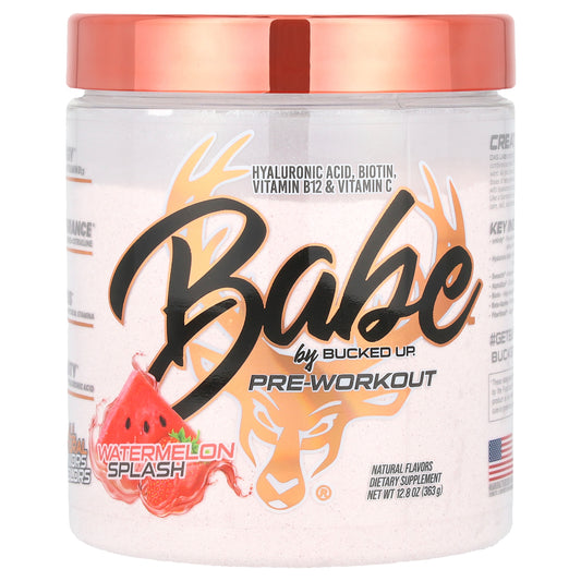 Bucked Up, Babe, Pre-Workout, Watermelon Splash, 12.8 oz (363 g)