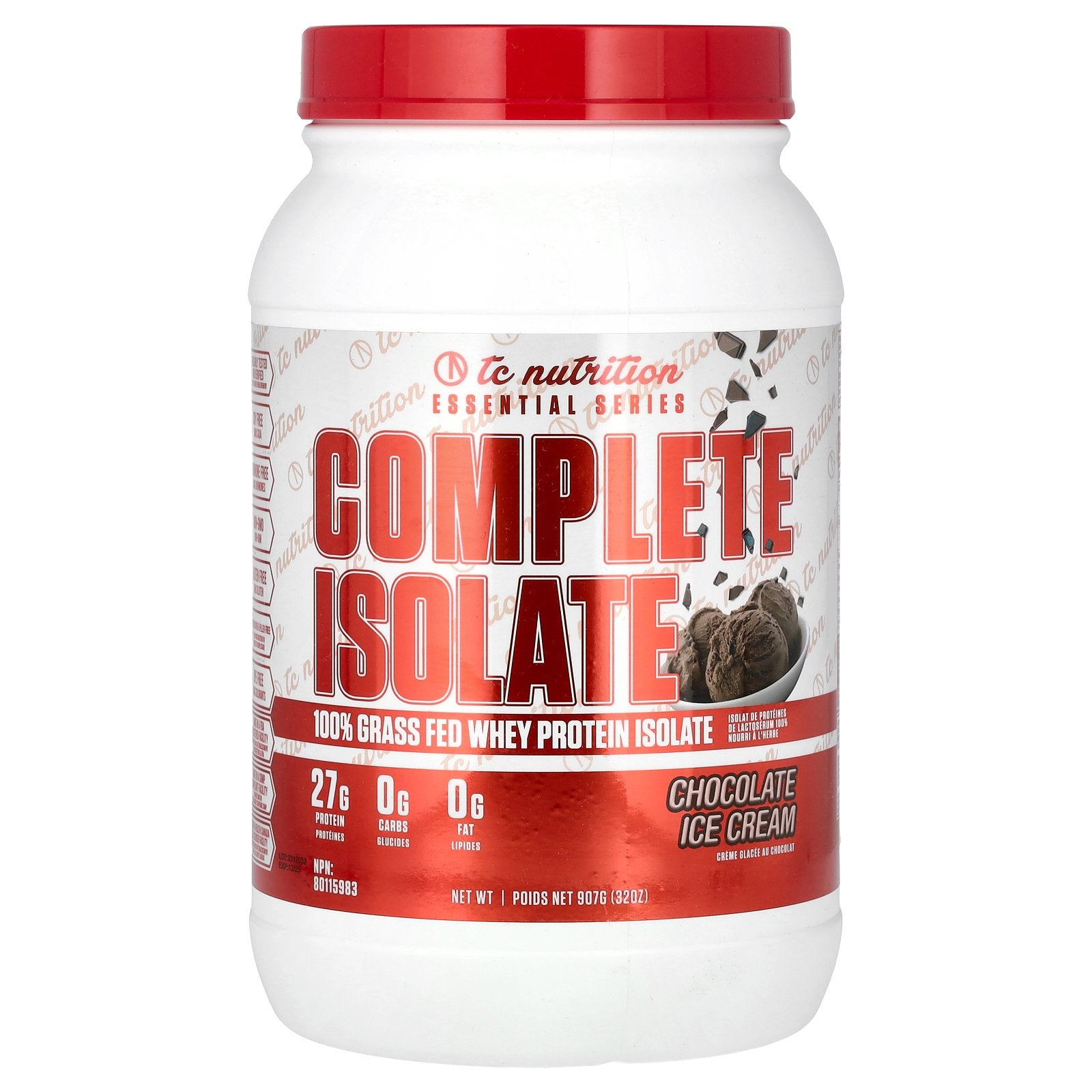 TC Nutrition, Essential Series, Complete Isolate, Chocolate Ice Cream , 32 oz (907 g)