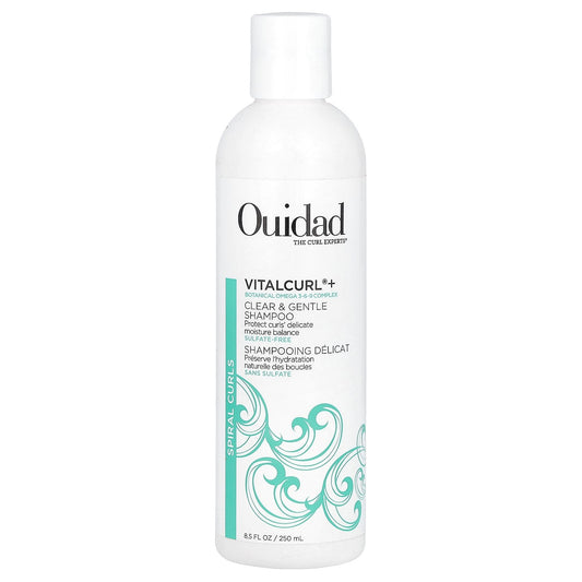 Ouidad, VitalCurl®+, Clear & Gentle Shampoo, Spiral Curls, 8.5 fl oz (250 ml)