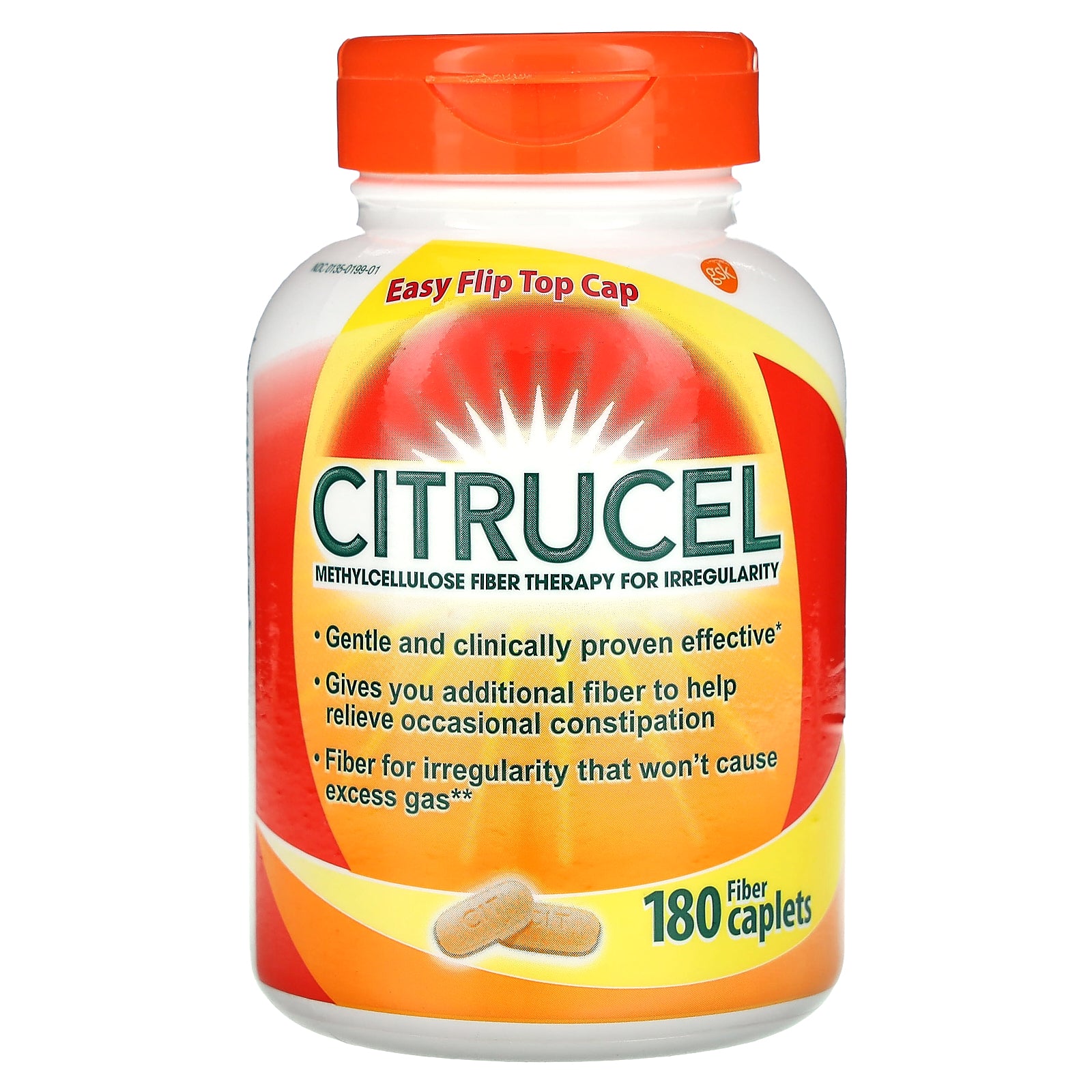 Citrucel, Methylcellulose Fiber Therapy for Irregularity, 180 Fiber Caplets