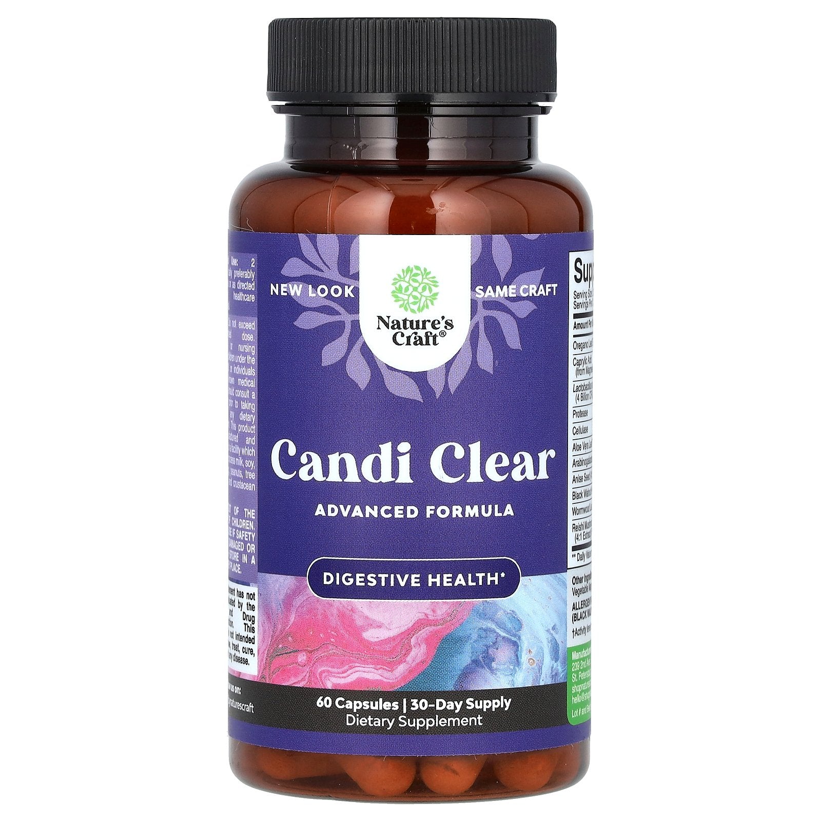 Nature's Craft, Candi Clear, 60 Capsules