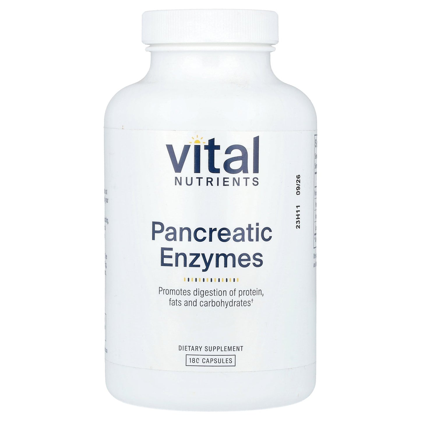 Vital Nutrients, Pancreatic Enzymes , 180 Capsules